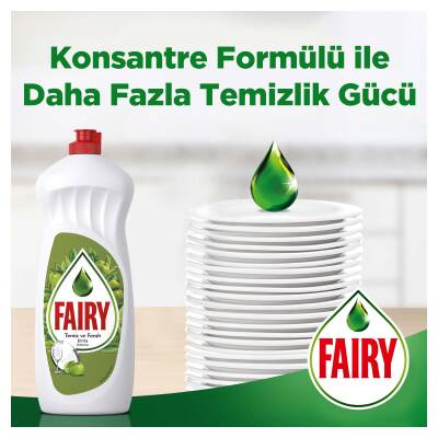 Fairy Temiz & Ferah Sıvı Bulaşık Deterjanı 650 Ml Elma Kokulu - 12