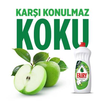 Fairy Temiz & Ferah Sıvı Bulaşık Deterjanı 650 Ml Elma Kokulu - 18