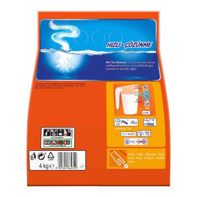 Alo 4 Kg Kar Çiçeği Ferahlğı Beyazlar Ve Renkliler Hızlı Çözülme  Toz Deterjan - 9