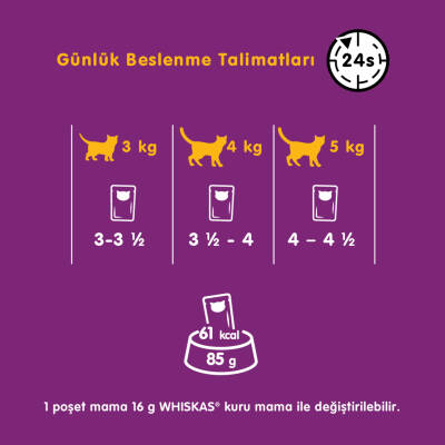 Whiskas Etli Çeşitleri 4'Lü 340 Gr - 10