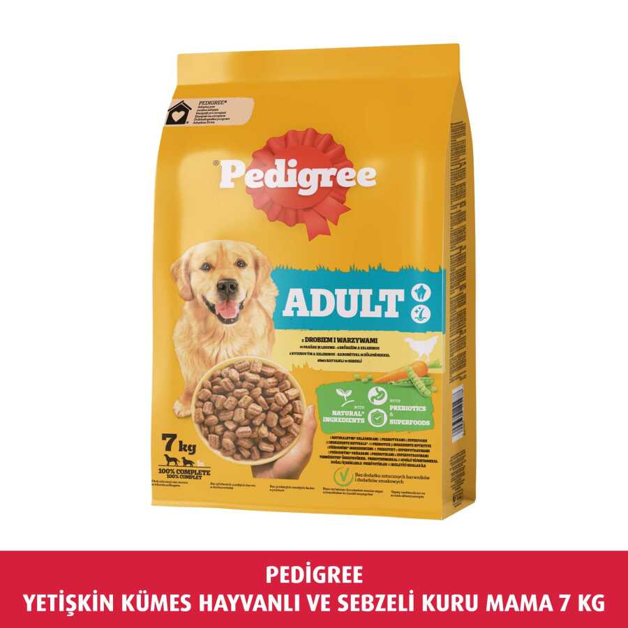  Pedigree Yetişkin Kümes Hayvanlı Ve Sebzeli Kuru Mama 7 Kg