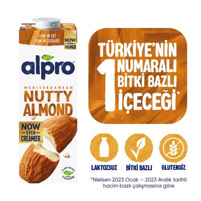 Alpro Badem Sütü 1 L - 1