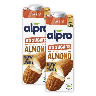 Alpro Badem Sütü Şekersiz 2X1 Lt Avantajlı Paket - 4