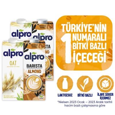Alpro Barista Badem & Yulaf Sütü 4'Lü Mix - 2