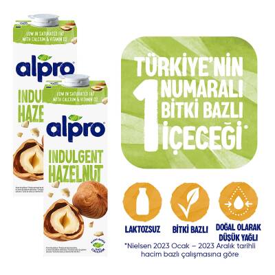 Alpro Fındık Sütü 2X1 Lt Avantajlı Paket - 1