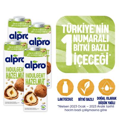 Alpro Fındık Sütü 4X1 Lt Mega Avantajlı Paket - 1