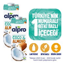 Alpro Hindistan Cevizi & Badem Sütü 2X1 Lt Avantajlı Paket - 1