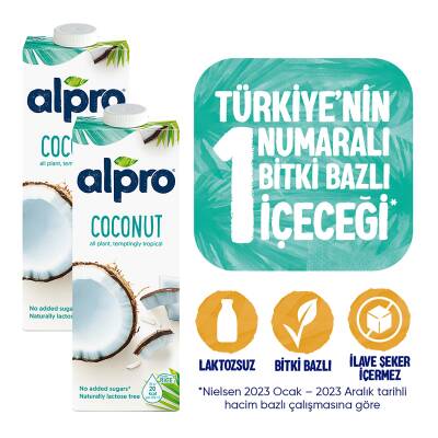 Alpro Hindistan Cevizi Sütü 2X1 Lt Avantajlı Paket - 2