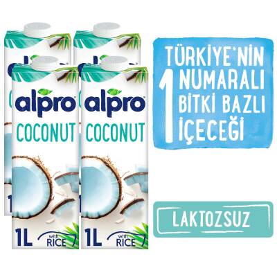 Alpro Hindistan Cevizi Sütü 4X1 Lt Mega Avantajlı Paket - 2