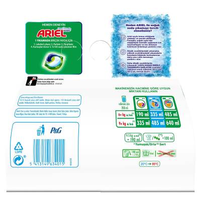 Ariel 1,5 Kg Toz Çamaşır Detr Dağ Esıntısı Beyazlar Içın - 6