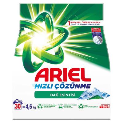 Ariel Dağ Esintisi 4,5 Kg Aquapudra Toz Çamaşır Deterjanı - 2
