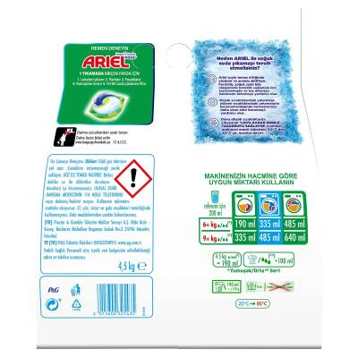 Ariel Dağ Esintisi 4,5 Kg Aquapudra Toz Çamaşır Deterjanı - 6