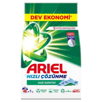 Ariel Dağ Esintisi 7 Kg AquaPudra Toz Çamaşır Deterjanı - 2