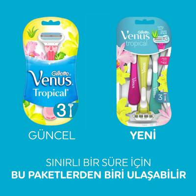 Gillette Venus Tropical Kullan At Tıraş Bıçağı 3 Adet - 23