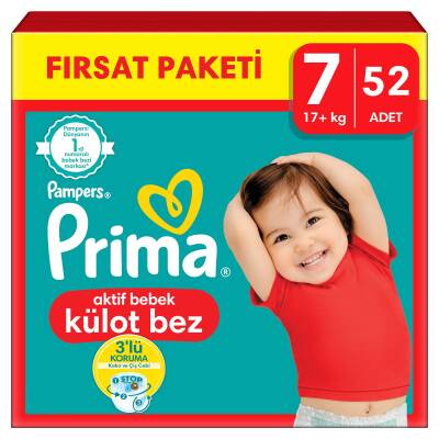 Pampers Prima Külot Bez 7 Beden 52'Li Fırsat Paketi - 2