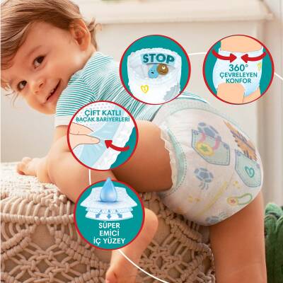 Pampers Prima Külot Bez 7 Beden 52'Li Fırsat Paketi - 8