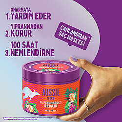AUSSİE KURU VE YIPRANMIŞ SAÇLAR SAÇ MASKESİ 500ML - 3