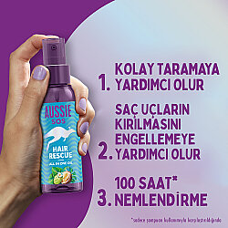 AUSSİE KURUYIPRANMIŞ VE HASAR GÖRMÜŞ SAÇ KREMİ 350ML - 1