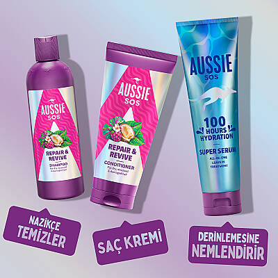 AUSSİE KURUYIPRANMIŞ VE HASAR GÖRMÜŞ SAÇ KREMİ 350ML - 5