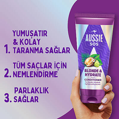 AUSSİEAÇIK RENK BOYALRÖFLELİGRİ SAÇLSAÇ KREMİ 350ML - 6