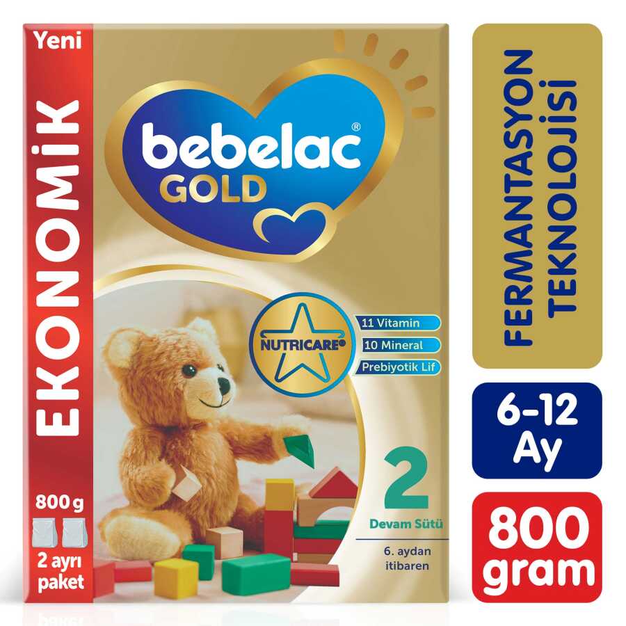 Bebelac Gold 2 Devam Sütü 800 G 6-12 Ay