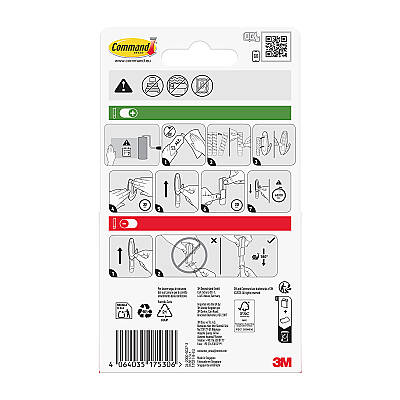 Command™ 17021-8PK Çıkarılabilir Yapışkan Cırt Bantlar'25 - 2
