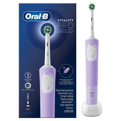 Oral-B Şarjlı/Elektrikli Diş Fırçası Vitality Pro Lila Koruma Ve Temizlik - 2