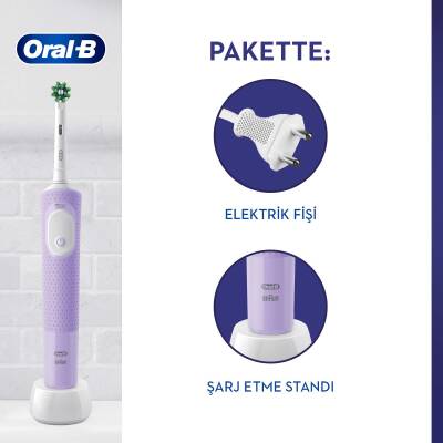 Oral-B Şarjlı/Elektrikli Diş Fırçası Vitality Pro Lila Koruma Ve Temizlik - 3