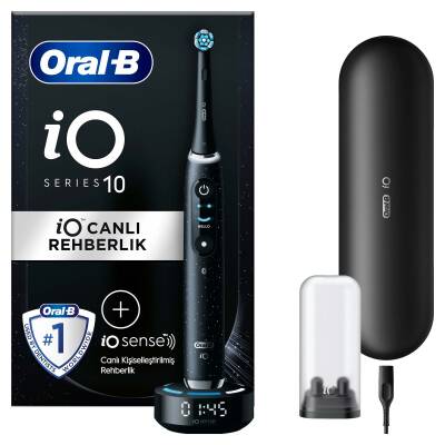 Oral-B İo10 Şarjlı Diş Fırçası Siyah İo Sense İle - 1