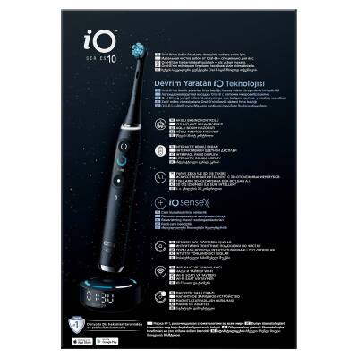 Oral-B İo10 Şarjlı Diş Fırçası Siyah İo Sense İle - 17