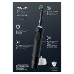 Oral-B Şarjlı/Elektrikli Diş Fırçası Vitality Pro 2'Li Siyah&Lila Avantaj Paketi - 11