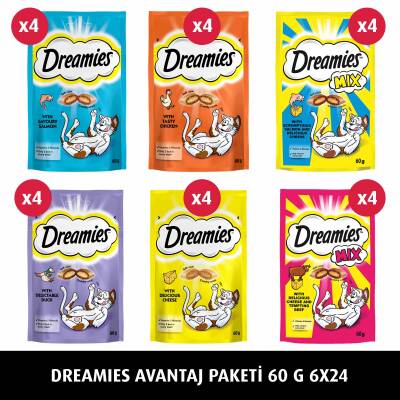 Dreamies Karışık Ödül Maması Paketi 6X24 - 7