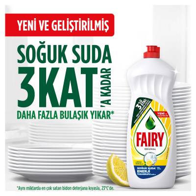 Fairy Orijinal Sıvı Bulaşık Deterjanı 650 Ml Limon Kokulu - 3