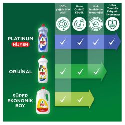 Fairy Orijinal Sıvı Bulaşık Deterjanı 650 Ml Limon Kokulu - 10