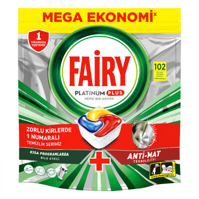 Fairy Platinum Plus Bulaşık Makinesi Deterjanı 102’li - 4