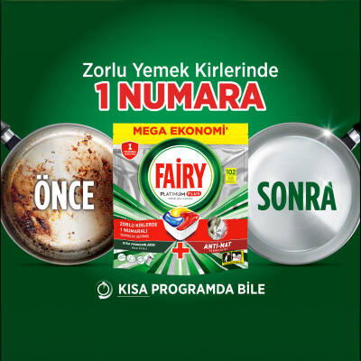 Fairy Platinum Plus Bulaşık Makinesi Deterjanı 102’li - 6
