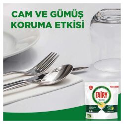 Fairy Hepsi Bir Arada Bulaşık Makinesi Deterjanı Kapsülü/Tableti 50 Yıkama Limon Kokulu - 11