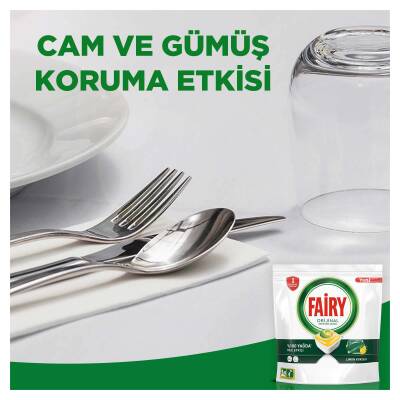 Fairy Hepsi Bir Arada Bulaşık Makinesi Deterjanı Kapsülü/Tableti 50 Yıkama Limon Kokulu - 11
