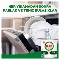 Fairy Hepsi Bir Arada Bulaşık Makinesi Deterjanı Kapsülü/Tableti 50 Yıkama Limon Kokulu - 13