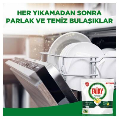 Fairy Hepsi Bir Arada Bulaşık Makinesi Deterjanı Kapsülü/Tableti 50 Yıkama Limon Kokulu - 13