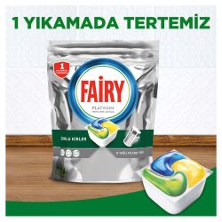 Fairy Platinum Bulaşık Makinesi Deterjanı Kapsülü 33 Yıkama Limon Kokulu - 6