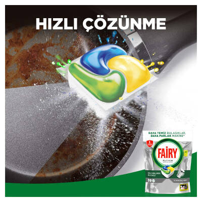 Fairy Platinum Bulaşık Makinesi Deterjanı Kapsülü/Tableti 43 Yıkama Limon Kokulu - 17