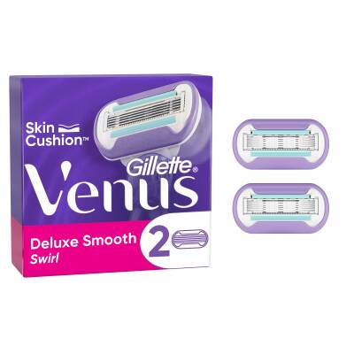 Gillette Venus Swirl Extra Smooth Kadın Tıraş Bıçağı 2'Li - 1
