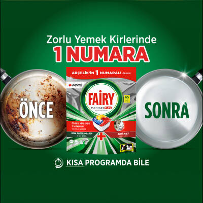 Fairy Platinum Plus Bulaşık Makinesi Kapsülü 65 Yıkama Limon Kokulu x3 - 3
