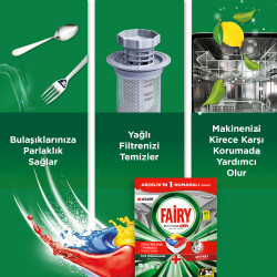 Fairy Platinum Plus Bulaşık Makinesi Kapsülü 65 Yıkama Limon Kokulu x3 - 5
