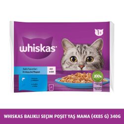 Whiskas Balık Çeşitleri 4'Lü 340 Gr - 4