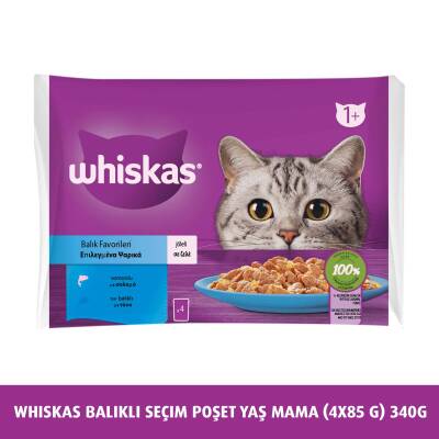 Whiskas Balık Çeşitleri 4'Lü 340 Gr - 4