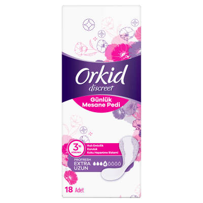 Orkid Mesane Pedi Ekstra Uzun Süper Ekonomik Paket 18 Ped - 2