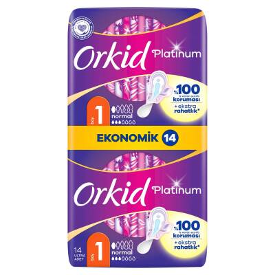 Orkid Platinum Hijyenik Ped Normal Ekonomik Paket 14 Ped - 3
