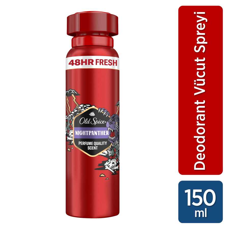 Old Spice Night Panther Erkekler İçin Sprey Vücut Deodorantı 150 Ml